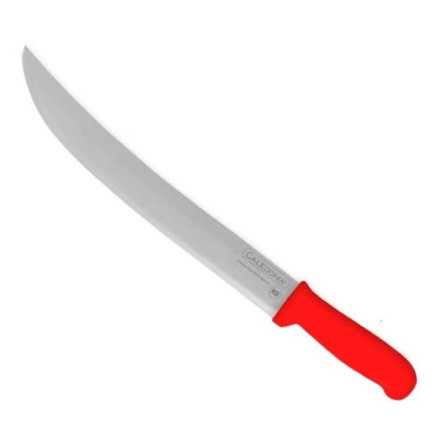 Cuchillo Carnicero Curvo Profesional Caledonia®, 30cm Color Rojo