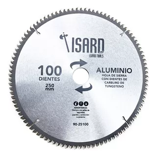 Hoja Sierra Disco Circular Madera Aluminio 250mm 100 Dientes
