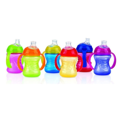 Nuby Vaso Con Manijas Y Boquilla De Silicona-240ml Bpa Free Color No Aplica Con Manija Y Boquilla Silicona 240ml