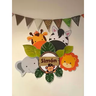 Kit Decoración Fiesta Selva Safari Animales