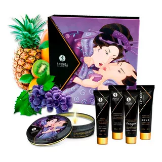 Set Lubricantes Frutos Exoticos Secretos De Geisha Shunga Frutos Exóticos