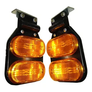 Juego Faros Flexibles Doble Camion Trailer Ambar Ambar Baiml