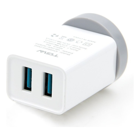 Cargador De Pared Celular Con 2 Puertos Usb Tgw