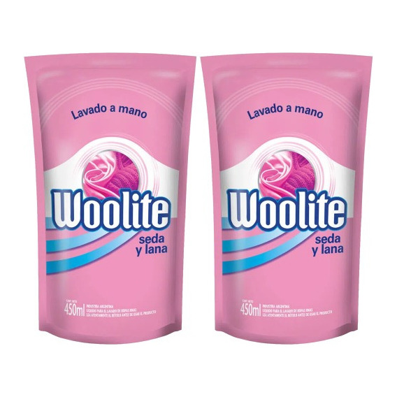 Detergente Woolite Lavado Mano Seda Y Lana 120ml Pack X2