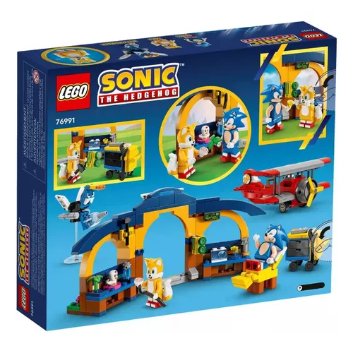 Lego Sonic 76991 Oficina Do Tails E Avião Tornado Quantidade De Peças 376