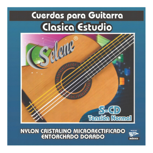 Jgo Cuerdas Guitarra Estudio Juvenil Nylon Cristalino S-cd