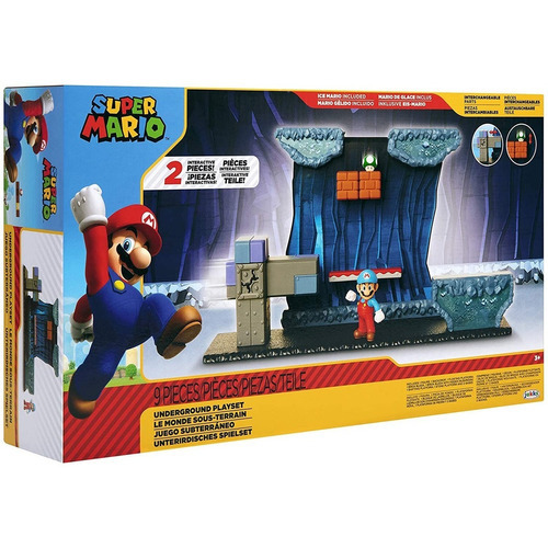 Juego Figura De Acción Jakks Super Mario Set Subterráneo +3