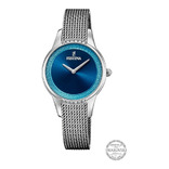 Reloj Festina F20494/2 Plateado Mujer Mademoiselle /marisio Color del fondo Azul