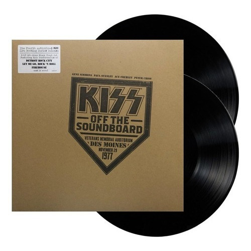 Kiss Off The Soundboard Live In Des Moines 1977 Vinilo 2lp