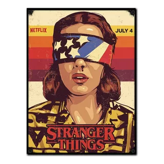 #495 - Cuadro Vintage 30 X 40 - Stranger Things Poster 