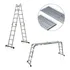 Escalera Andamio 5.8mts -20 Escalones Aluminio -con Chapones
