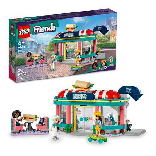 Kit Lego Friends Restaurante Clásico De Heartlake 41728 3+ Cantidad de piezas 346