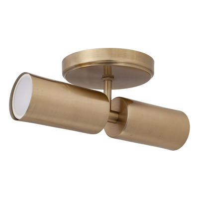 Aplique 2 Luces Dorado Zunko Fijo Bidireccional Apto Led 
