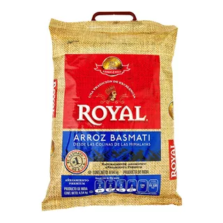 Arroz Basmati Royal Sin Gluten Premium Desde Himalaya 4.5 Kg