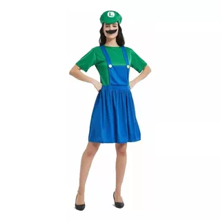 Disfraz/vestido De Luigi Para Adolescentes Y Adultos