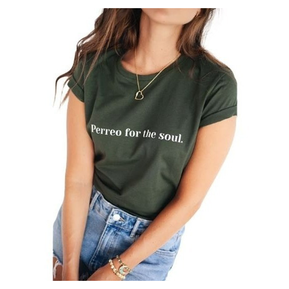 Camiseta  Perreo For The Soul Tee Green