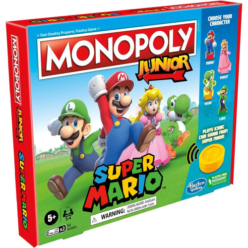 Juego De Mesa Hasbro Monopoly Junior Edición Super Mario