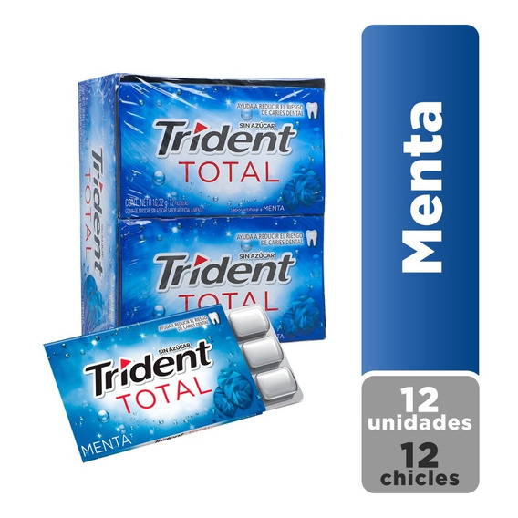 Chicles Trident Total 12 Display X12 Uds.