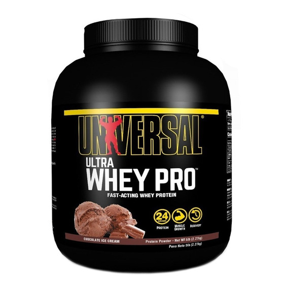 Suplemento en polvo Universal Nutrition  Ultra Whey Pro proteínas sabor helado de chocolate en pote de 2.2kg