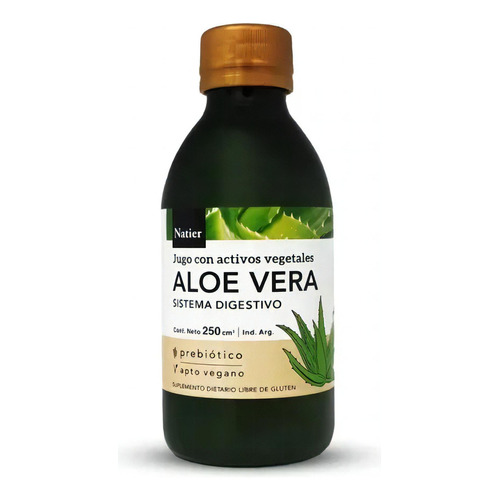 Natier Jugo De Aloe Vera Fórmula Digestiva Bebible 250ml Sabor Suave