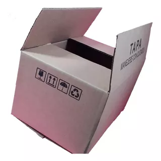 100 Pzs Caja Pequeña Carton Corrugado 16x12x8cm L003 Mayoreo