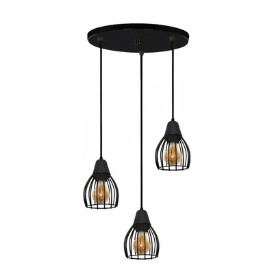 Colgante Jaula 1 Luz Deco Moderna Small Vintage Apto Led