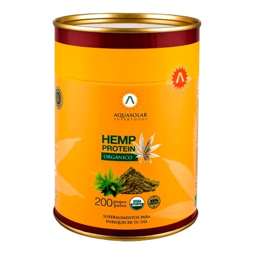 Hemp Protein 200g Polvo 100% Orgánico Proteina Vegetal