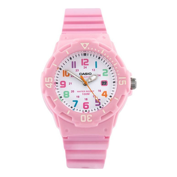 Reloj Para Mujer Casio Lrw_200h_4b2v Rosado En Resina