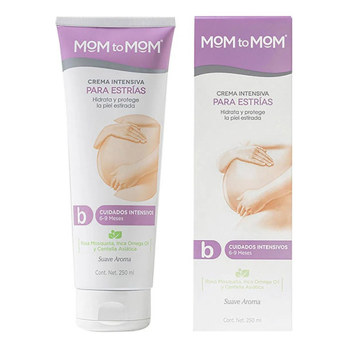 Crema Corporal Mom To Mom Intensiva Para Estrías Suave Aroma B 250ml