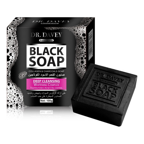 Jabón De Carbón Negro, Black Soap Aclarante Control Grasa Dr