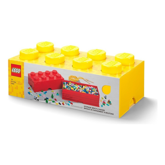 Caja Decorativa De Lego  4004  Color Yellow   50cm De Largo X   25cm De Ancho X   18cm De Alto 