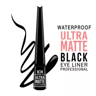 Idi Make Up Delineador De Ojos Liquido Ultra Matte Negro Efecto Mate Color Negro