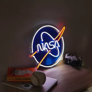 Letrero Luz Led Neon Nasa Espacial Astronauta Control Remoto