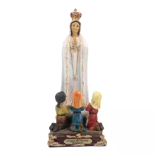 Imagen Virgen De Fátima Y Pastores - 20 Cm