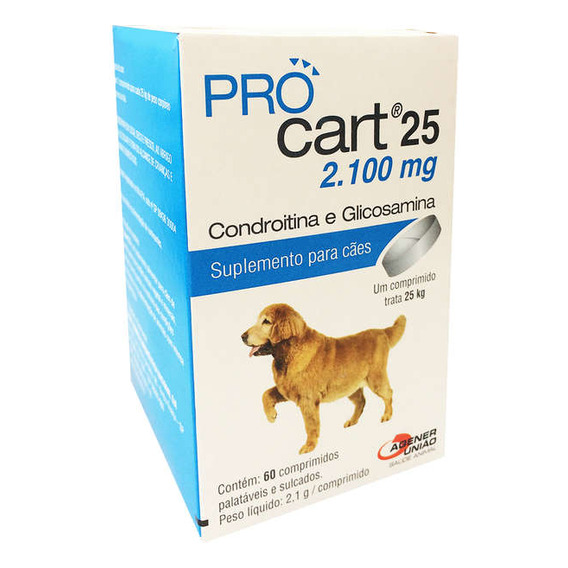 Suplemento Para Perros Procart 25 2100 Mg 60 Comprimidos