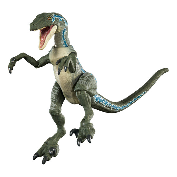 Mattel Jurassic World Hammond Collection Velociraptor Blue