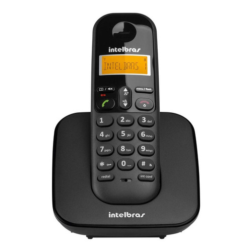 Teléfono Intelbras TS 3112 inalámbrico - color negro