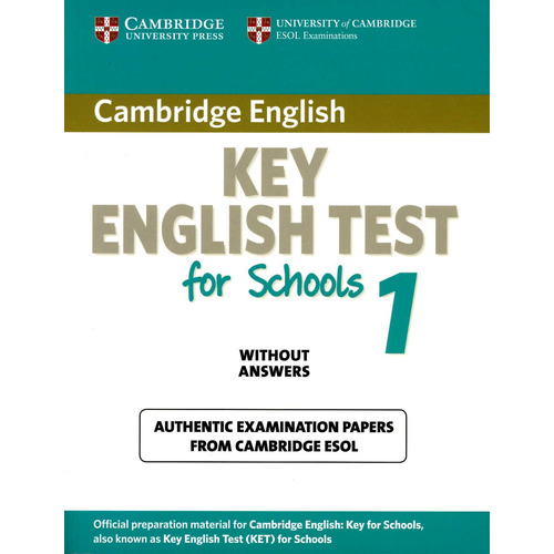 Cambridge Key English Test For Schools 1 - Book Without Key