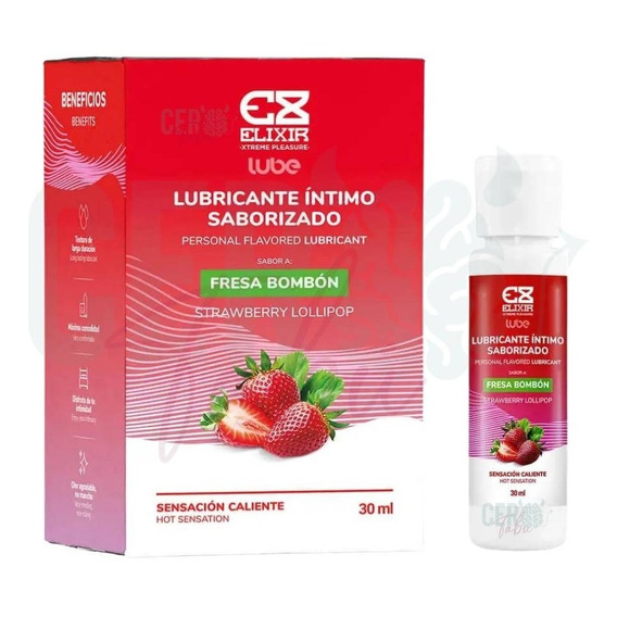 Lubricante Caliente Elixir Saborfresabombon 30ml Altacalidad