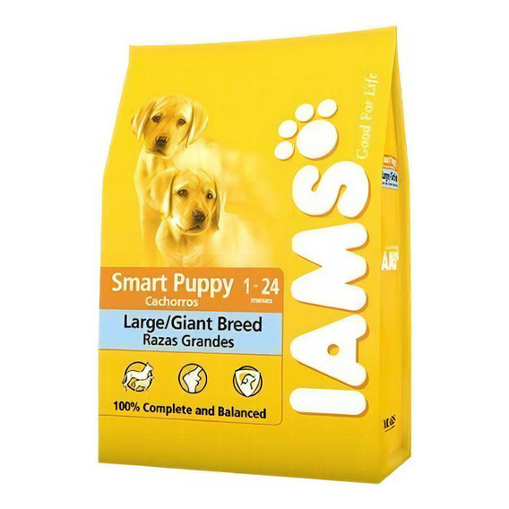 Alimento Iams Smart Puppy para perro cachorro de raza grande y gigante en bolsa de 15 kg