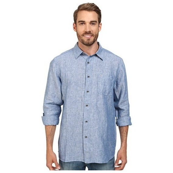 Camisa Quiksilver Hombre Azul Burgess Isle Aqmwt03345bpz0