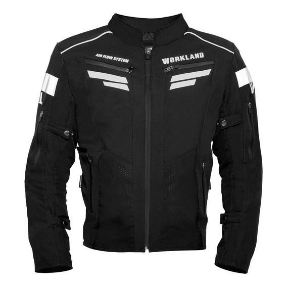 Chamarra Moto Hombre Impermeable Biker Protecciones Wkl Ngo