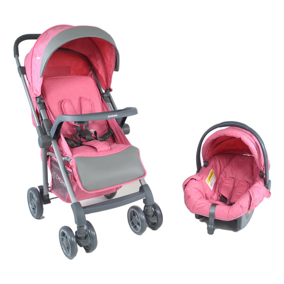 Coche Travel System Oviedo Bebesit - Rosa