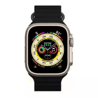 Relógio Smartwatch Blulory Glifo 8 Light Ultra 2023 Version Cor Da Caixa Cinza Cor Da Pulseira Preto