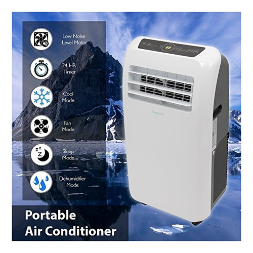 Aire Acondicionador Portatil 10,000 Btu Serenelife Slpac10