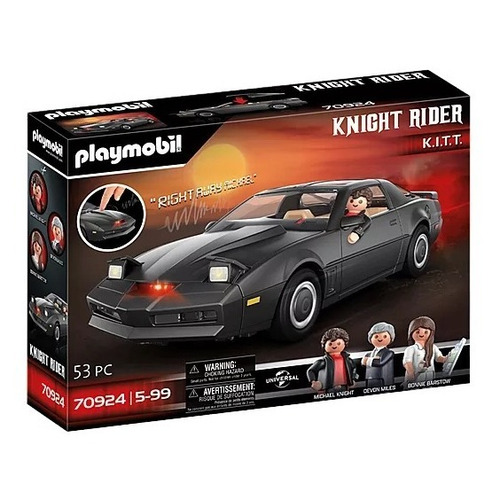 Figura Armable Playmobil Cars Knight Rider - K.i.t.t. 3+