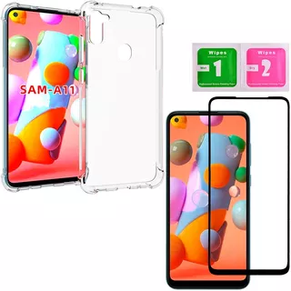 Capa Capinha + Película Vidro 3d Compatível Com Samsung A11