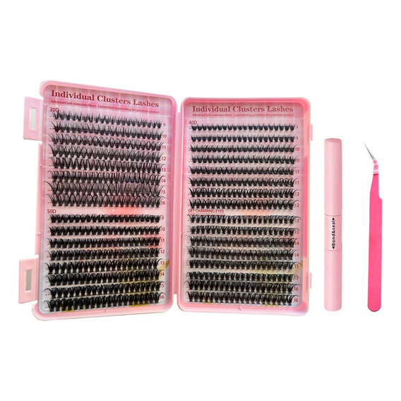 Kit De Blister Extensiones Pestañas Mixto 30d40d50d