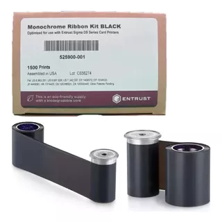 Monochrome Ribbon Kit Black, 1500 Impressoes