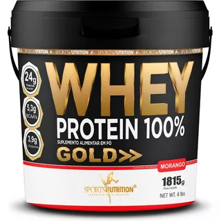 Potão De Whey Protein 100% Gold - Sports Nutrition 1,815g